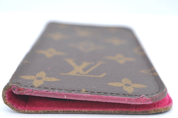 Authentic Louis Vuitton Monogram Folio Iphone 7 8 Case Pink M61906 LV K4121