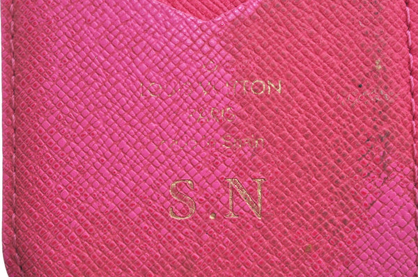 Authentic Louis Vuitton Monogram Folio Iphone 7 8 Case Pink M61906 LV K4121