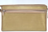 Authentic YVES SAINT LAURENT Clutch Hand Bag PVC Leather Khaki Beige K4125