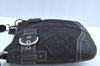 Authentic COACH Signature Shoulder Cross Bag Canvas Leather F03574 Black K4126