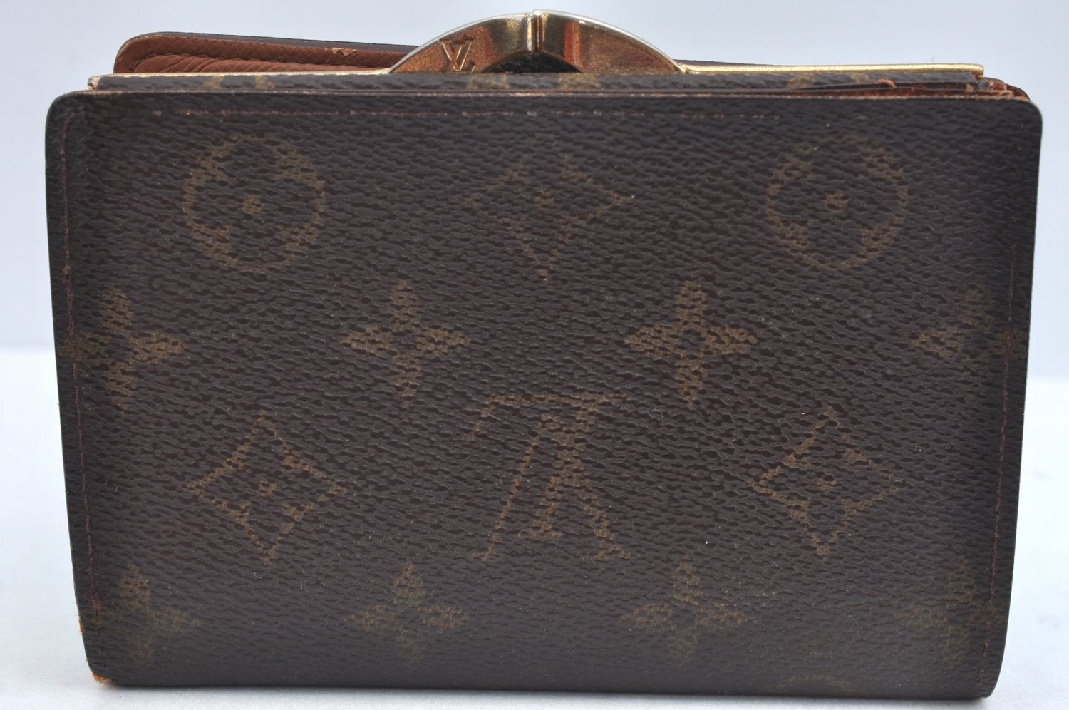 Auth Louis Vuitton Monogram Porte Monnaie Billets Viennois M61663 Wallet K4127