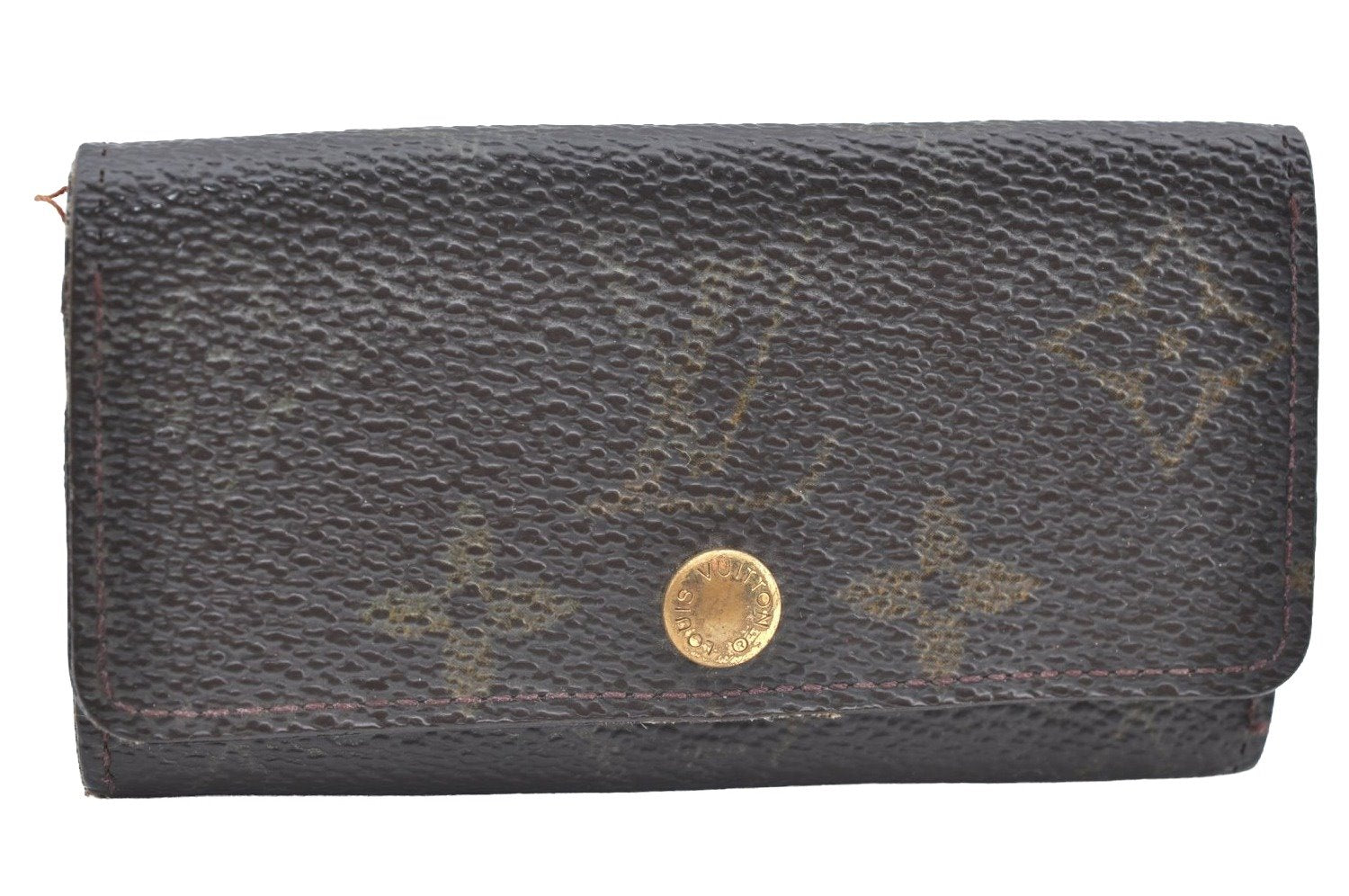 Authentic Louis Vuitton Monogram Multicles 4 Four Hooks Key Case M62631 LV K4129