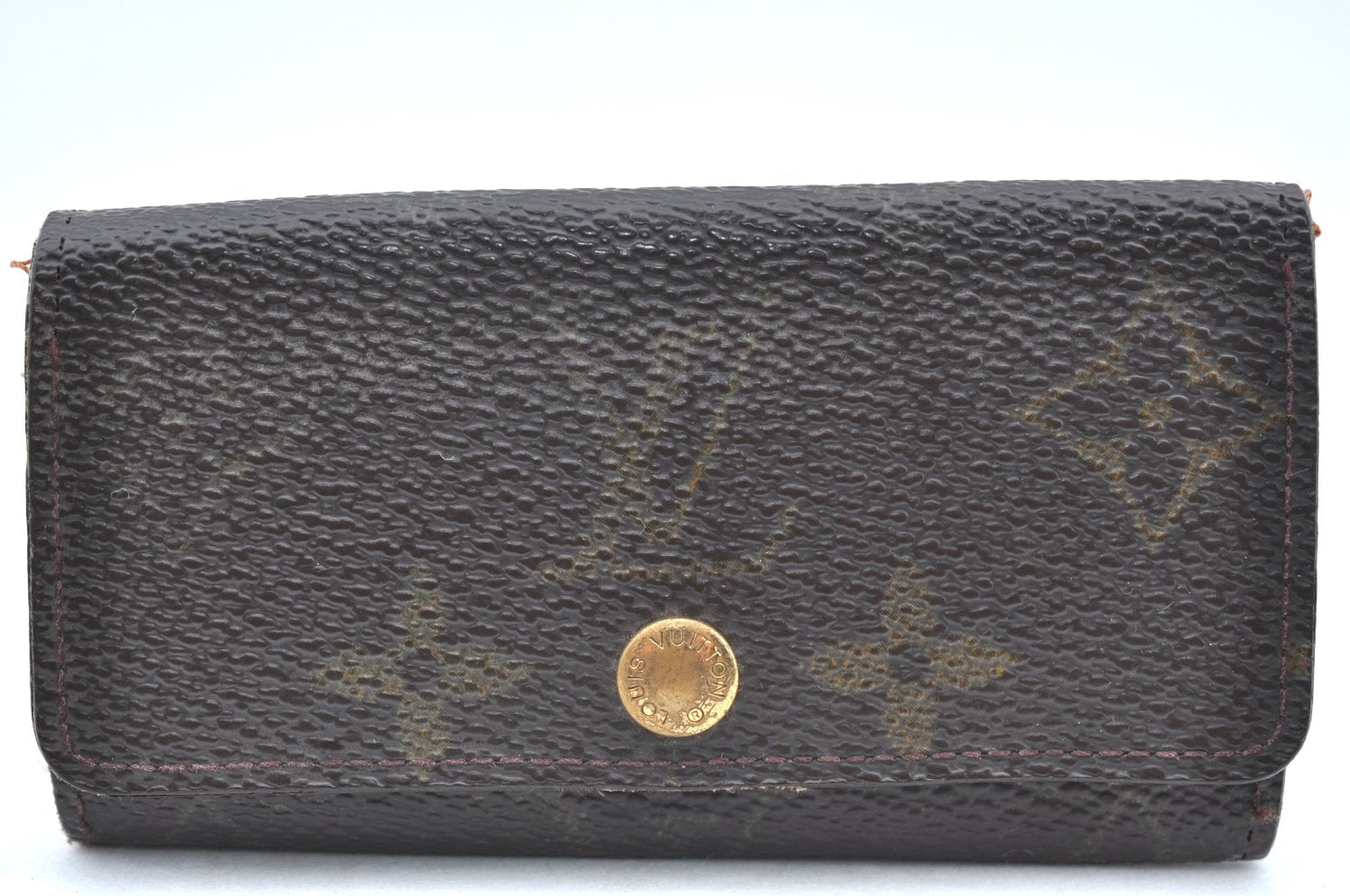 Authentic Louis Vuitton Monogram Multicles 4 Four Hooks Key Case M62631 LV K4129