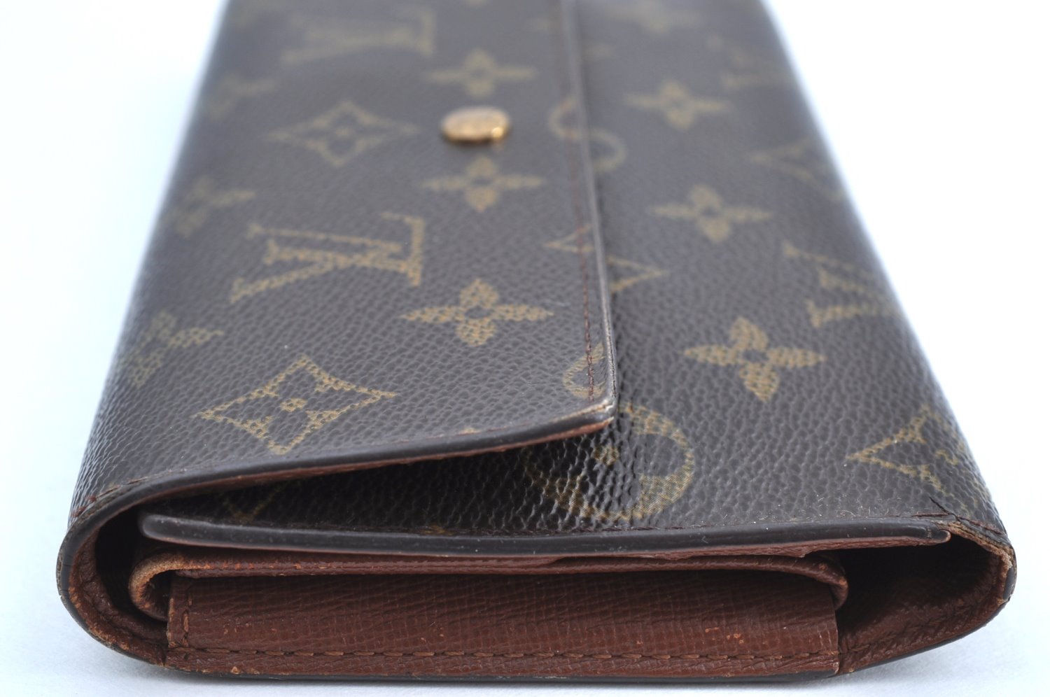 Authentic Louis Vuitton Monogram Porte Tresor International M61215 Wallet K4131