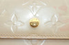 Auth Louis Vuitton Vernis Porte Tresor International Wallet M91354 White K4132