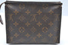 Authentic Louis Vuitton Monogram Poche Toilette 19 M47544 Cosmetics Pouch K4133