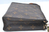 Authentic Louis Vuitton Monogram Poche Toilette 19 M47544 Cosmetics Pouch K4133