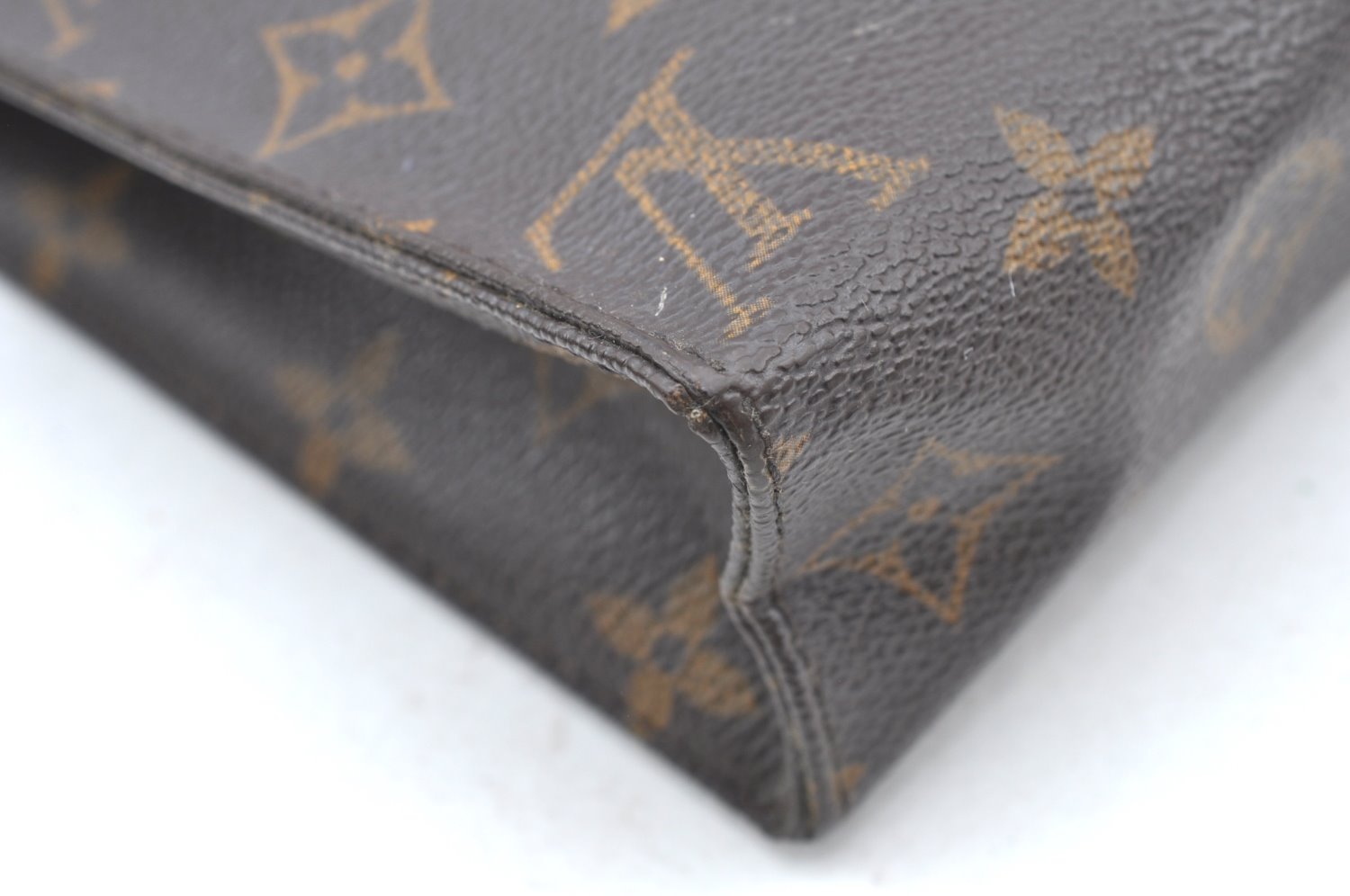 Authentic Louis Vuitton Monogram Poche Toilette 19 M47544 Cosmetics Pouch K4133