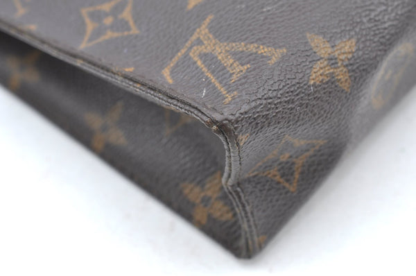 Authentic Louis Vuitton Monogram Poche Toilette 19 M47544 Cosmetics Pouch K4133