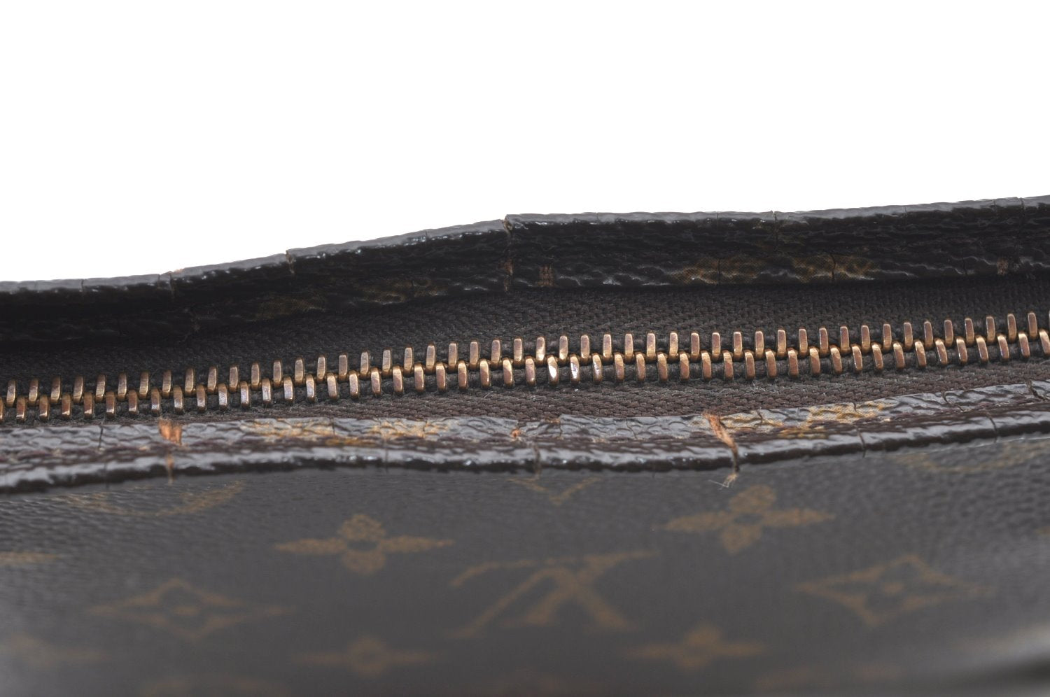 Authentic Louis Vuitton Monogram Poche Toilette 19 M47544 Cosmetics Pouch K4133