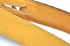 Auth COACH Signature Shoulder Cross Bag Canvas Enamel F17490 Beige Yellow K4136