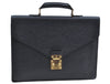 Authentic Louis Vuitton Epi Serviette Conseiller Briefcase Black M54422 LV K4137