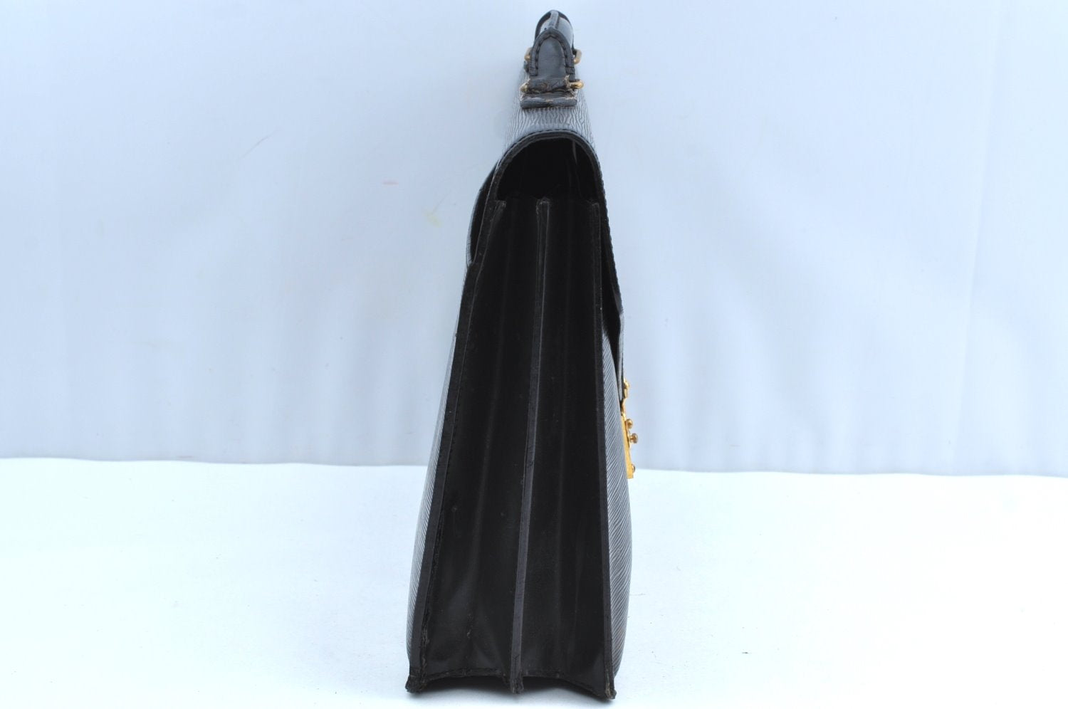 Authentic Louis Vuitton Epi Serviette Conseiller Briefcase Black M54422 LV K4137