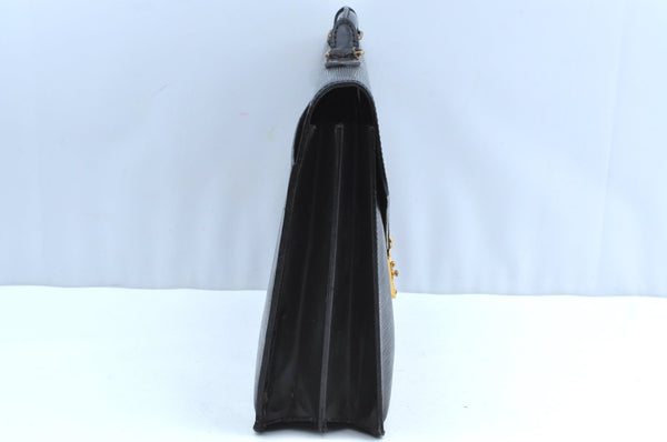 Authentic Louis Vuitton Epi Serviette Conseiller Briefcase Black M54422 LV K4137