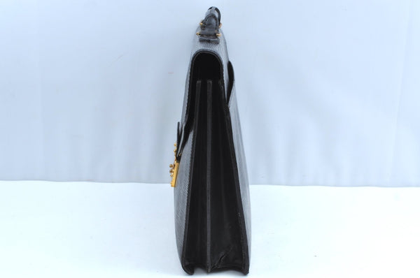 Authentic Louis Vuitton Epi Serviette Conseiller Briefcase Black M54422 LV K4137