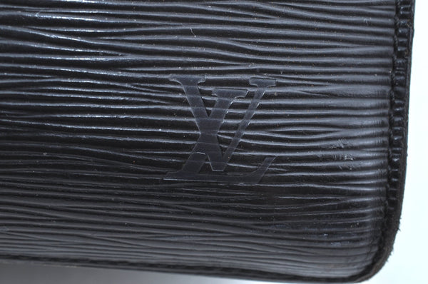 Authentic Louis Vuitton Epi Serviette Conseiller Briefcase Black M54422 LV K4137