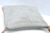 Authentic FENDI Zucchino Shoulder Cross Body Bag Canvas Leather Light Blue K4138