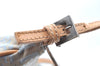 Authentic FENDI Zucchino Shoulder Cross Body Bag Canvas Leather Light Blue K4138