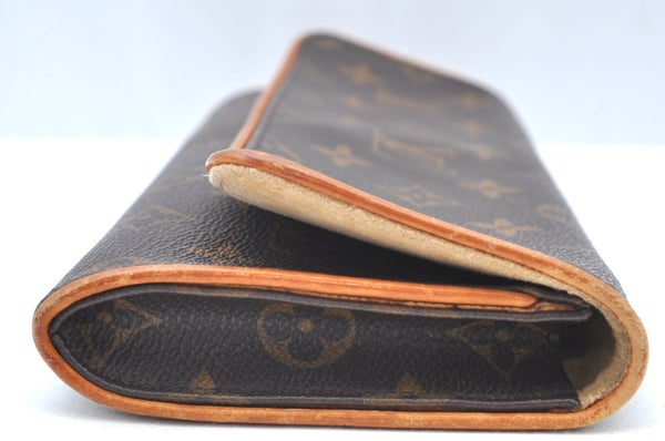 Authentic Louis Vuitton Monogram Pochette Twin GM Shoulder Bag M51852 LV K4142