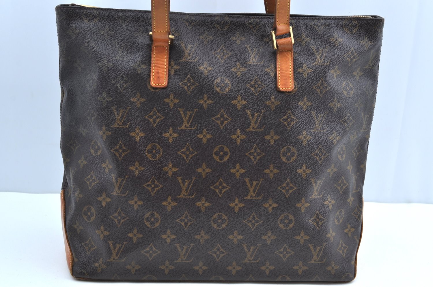 Auth Louis Vuitton Monogram Cabas Mezzo Shoulder Tote Bag M51151 LV Junk K4143