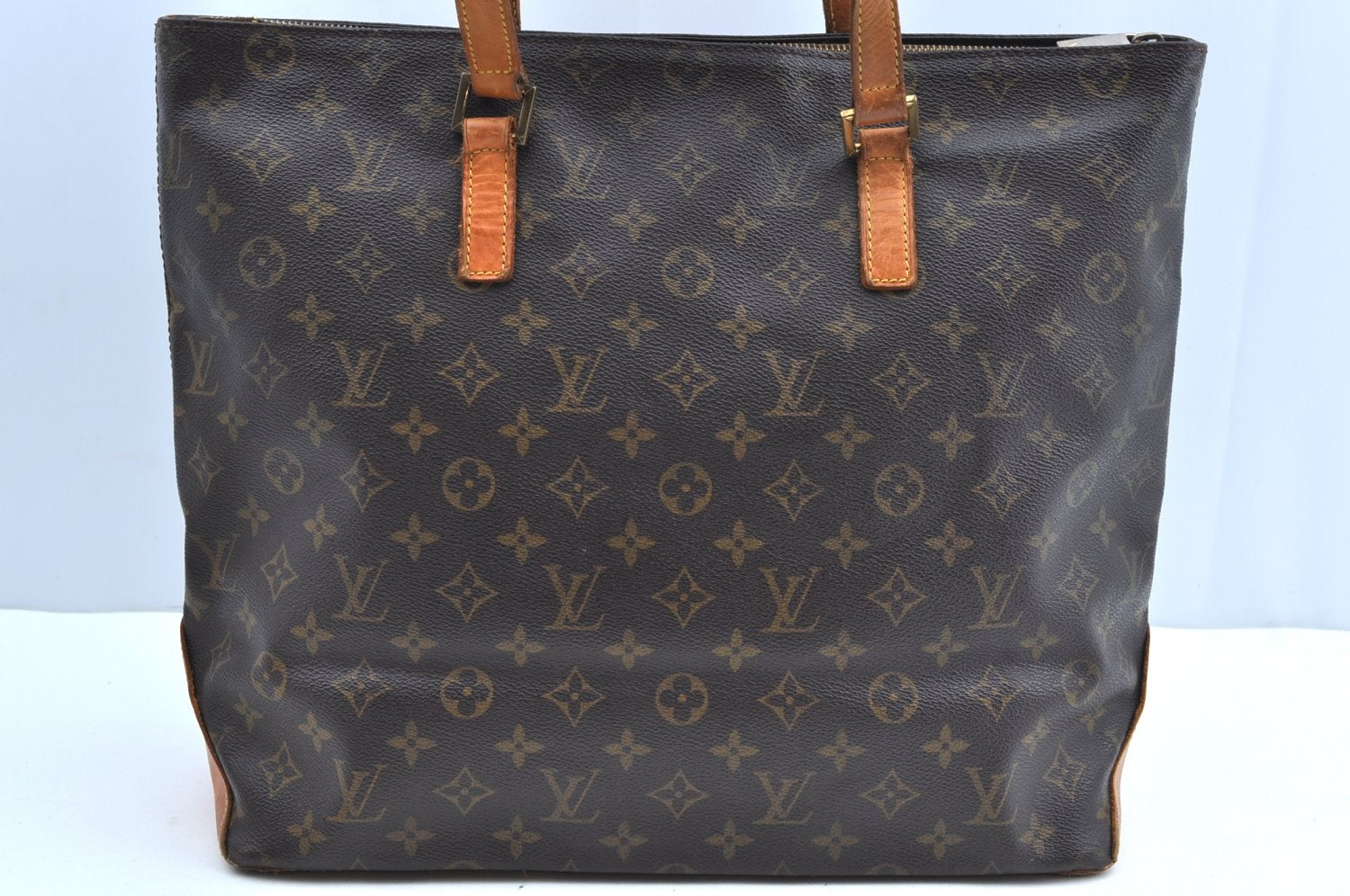 Auth Louis Vuitton Monogram Cabas Mezzo Shoulder Tote Bag M51151 LV Junk K4143