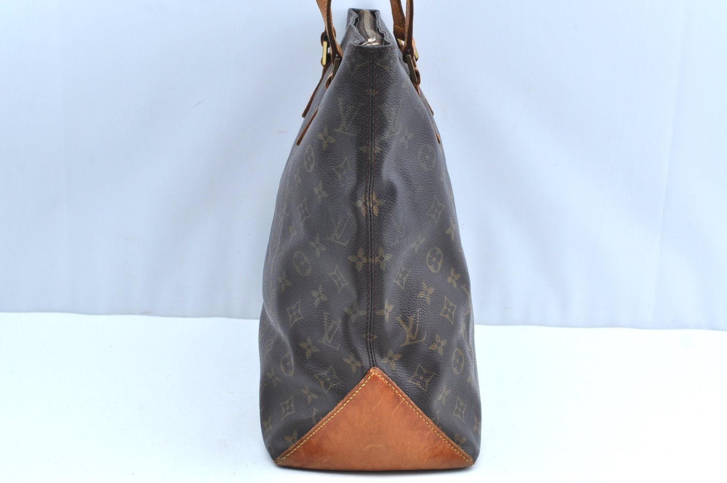 Auth Louis Vuitton Monogram Cabas Mezzo Shoulder Tote Bag M51151 LV Junk K4143