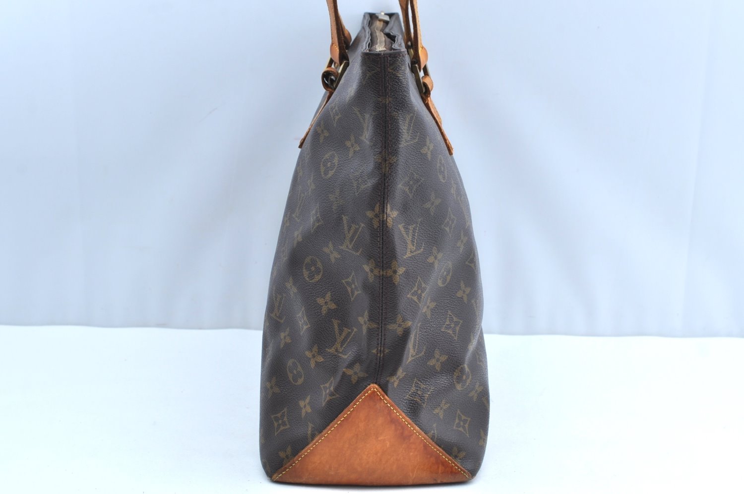 Auth Louis Vuitton Monogram Cabas Mezzo Shoulder Tote Bag M51151 LV Junk K4143