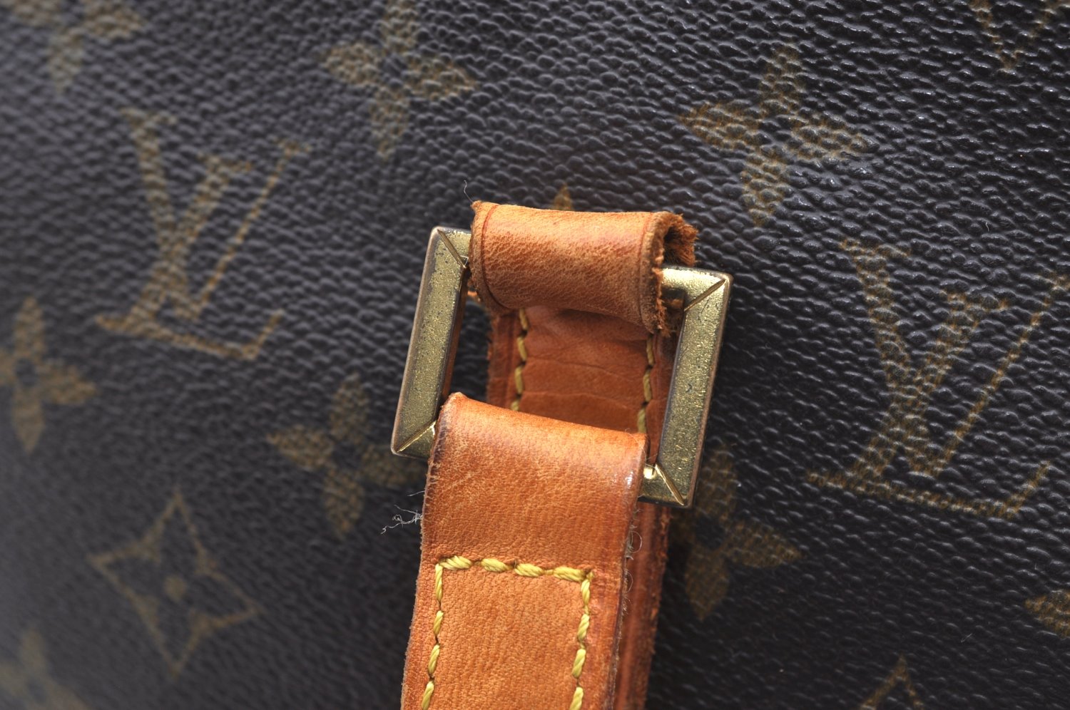 Auth Louis Vuitton Monogram Cabas Mezzo Shoulder Tote Bag M51151 LV Junk K4143