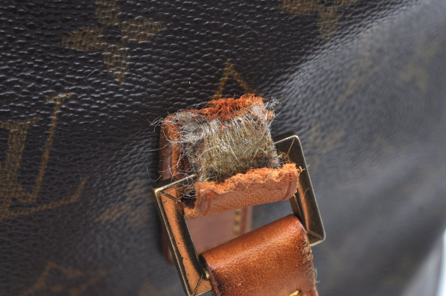 Auth Louis Vuitton Monogram Cabas Mezzo Shoulder Tote Bag M51151 LV Junk K4143