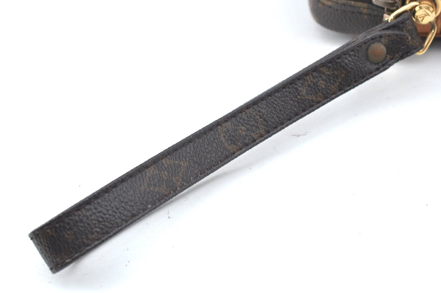 Authentic Louis Vuitton Monogram Marly Dragonne PM M51827 Clutch Hand Bag K4144