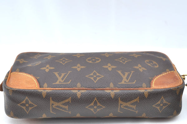 Authentic Louis Vuitton Monogram Marly Dragonne PM M51827 Clutch Hand Bag K4144