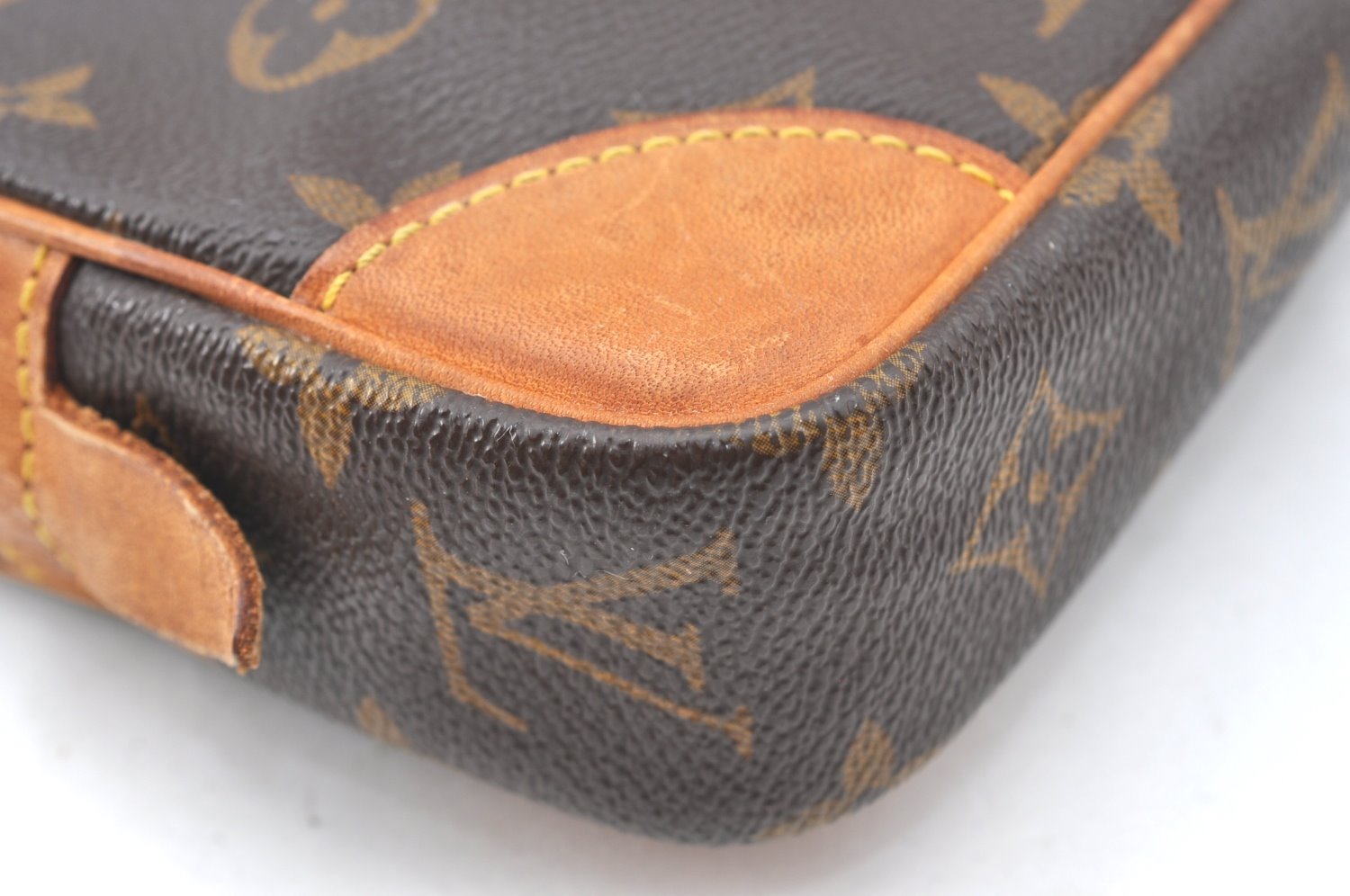 Authentic Louis Vuitton Monogram Marly Dragonne PM M51827 Clutch Hand Bag K4144