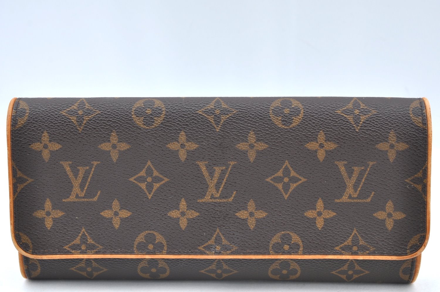Authentic Louis Vuitton Monogram Pochette Twin GM Shoulder Bag M51852 LV K4146