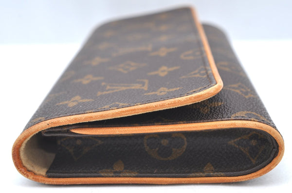 Authentic Louis Vuitton Monogram Pochette Twin GM Shoulder Bag M51852 LV K4146