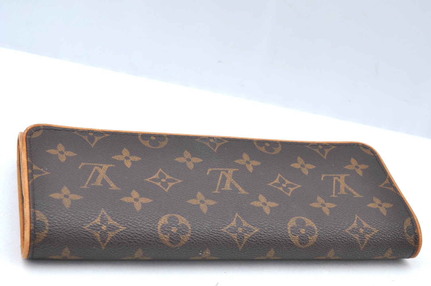 Authentic Louis Vuitton Monogram Pochette Twin GM Shoulder Bag M51852 LV K4146