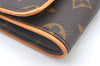 Authentic Louis Vuitton Monogram Pochette Twin GM Shoulder Bag M51852 LV K4146