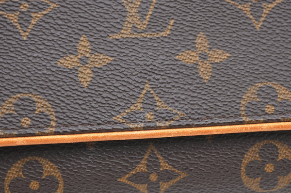 Authentic Louis Vuitton Monogram Pochette Twin GM Shoulder Bag M51852 LV K4146