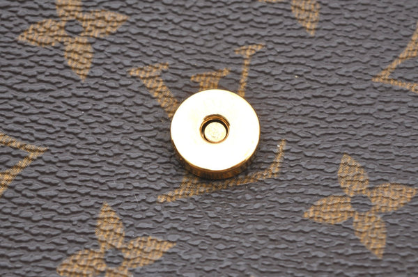 Authentic Louis Vuitton Monogram Pochette Twin GM Shoulder Bag M51852 LV K4146