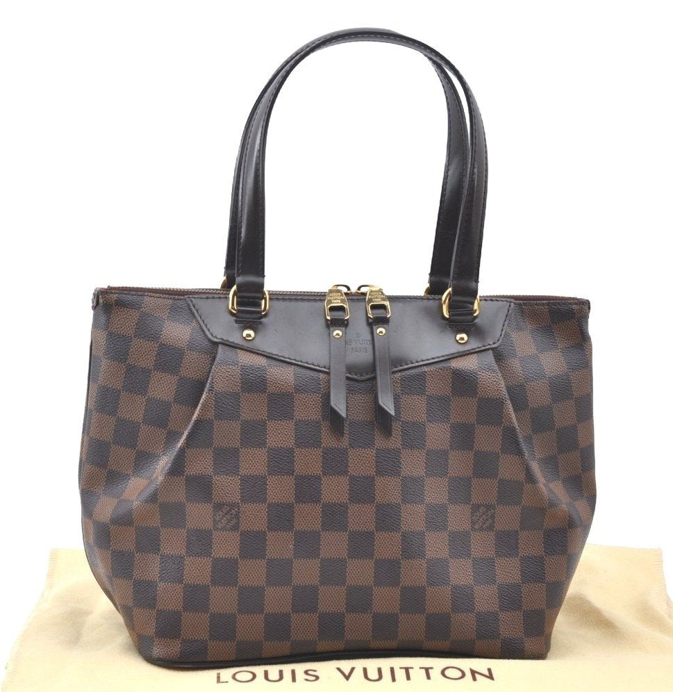 Authentic Louis Vuitton Damier Westminster PM Shoulder Hand Bag N41102 LV K4147