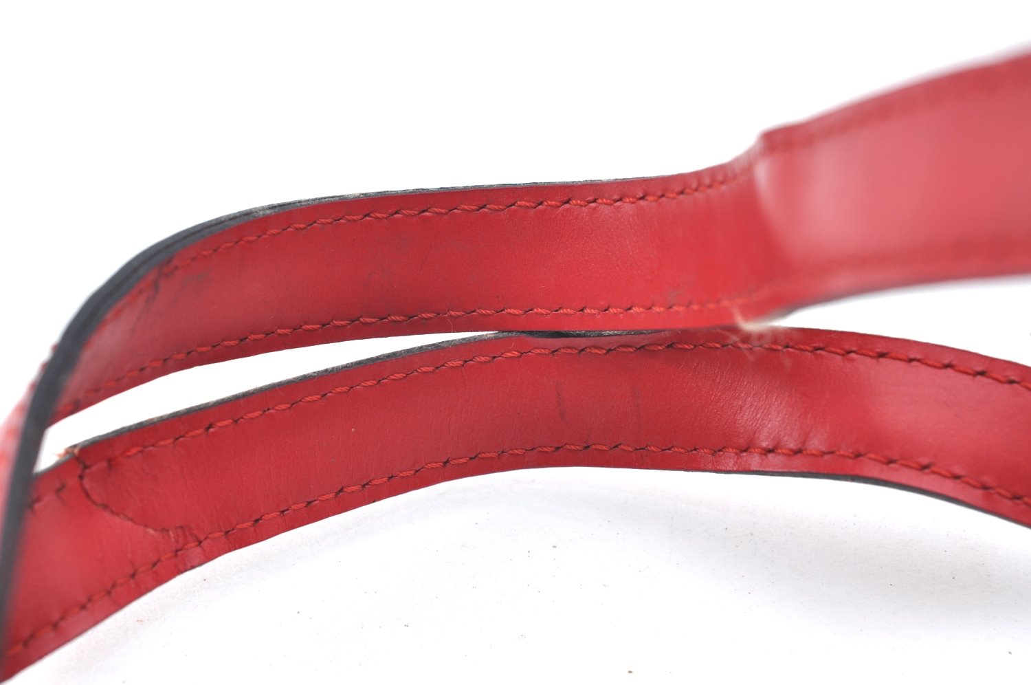 Authentic Louis Vuitton Epi Soufflot Hand Bag Red M52227 LV K4148