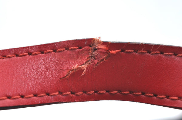 Authentic Louis Vuitton Epi Soufflot Hand Bag Red M52227 LV K4148