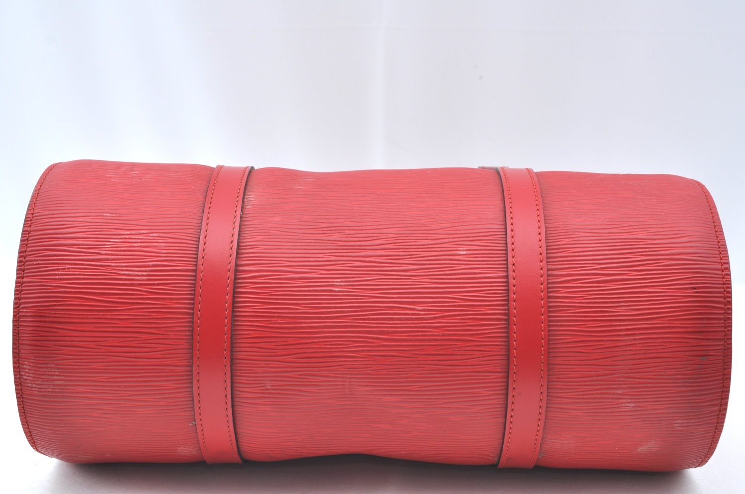 Authentic Louis Vuitton Epi Soufflot Hand Bag Red M52227 LV K4148