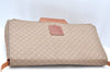 Authentic CELINE Macadam Blason Shoulder Cross Body Bag PVC Leather Beige K4150