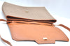 Authentic CELINE Macadam Blason Shoulder Cross Body Bag PVC Leather Beige K4150