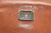 Authentic CELINE Macadam Blason Shoulder Cross Body Bag PVC Leather Beige K4150