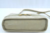 Authentic Salvatore Ferragamo Vara Shoulder Bag Suede Leather Light Green K4151