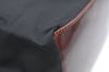 Authentic FENDI Vintage Shoulder Hand Bag Purse Nylon Leather Black K4152