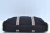 Authentic BURBERRY BLACK LABEL Vintage Briefcase Canvas Leather Black K4156