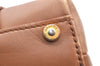 Authentic CELINE C Macadam Blason Pattern Hand Bag Canvas Leather Beige K4158