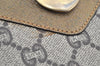 Authentic GUCCI Web Sherry Line GG Plus Tote Bag PVC Leather Brown K4163